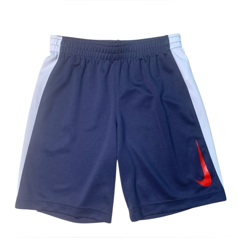 Nike kids Sz 7 boys blue and White Athletic Shorts for Performance